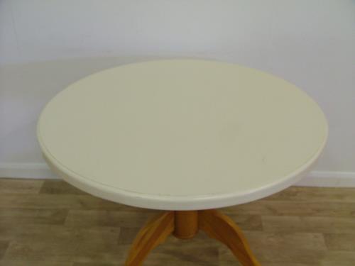 Painted Top Round Table