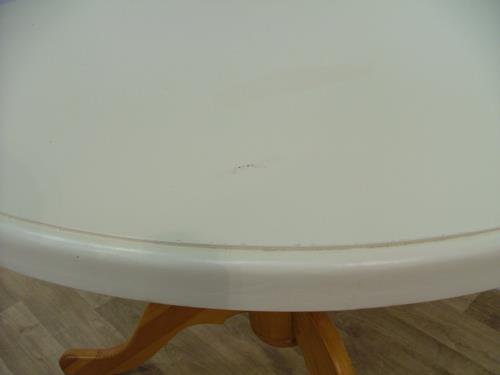Painted Top Round Table
