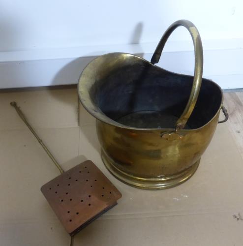 Brass Coal Bucket 
