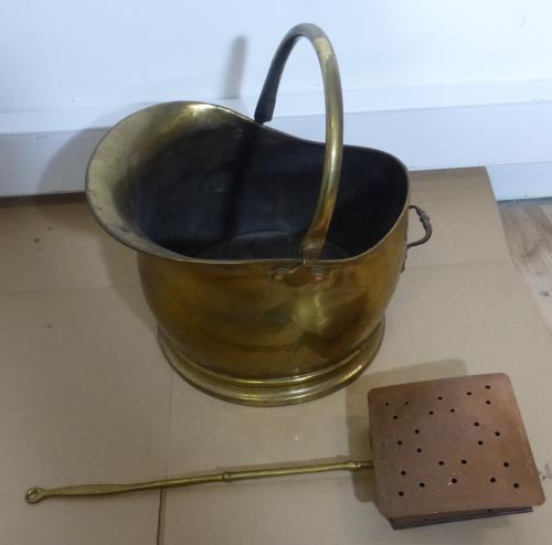Brass Coal Bucket 