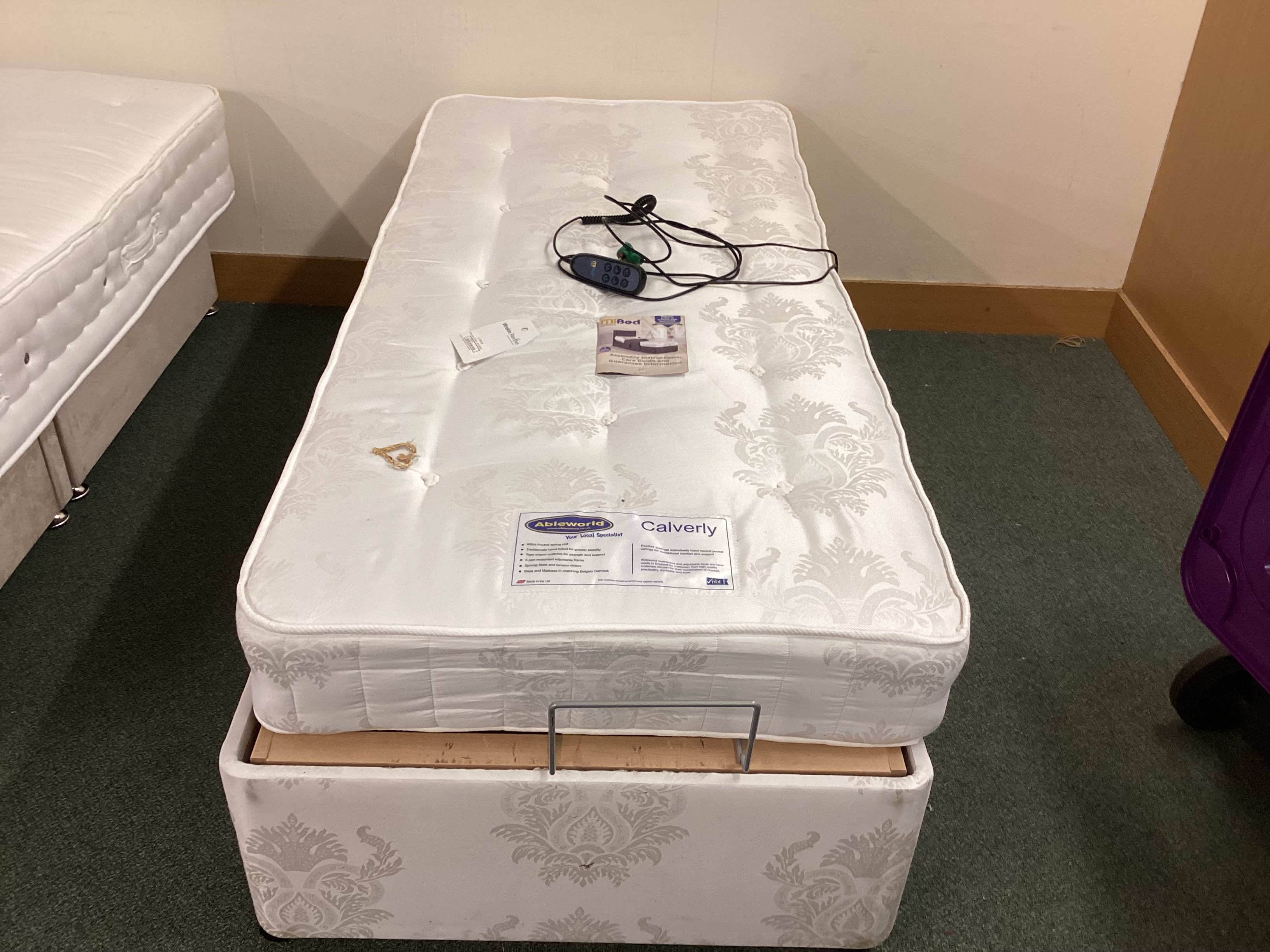 Electric Single Bed 3ft Complete