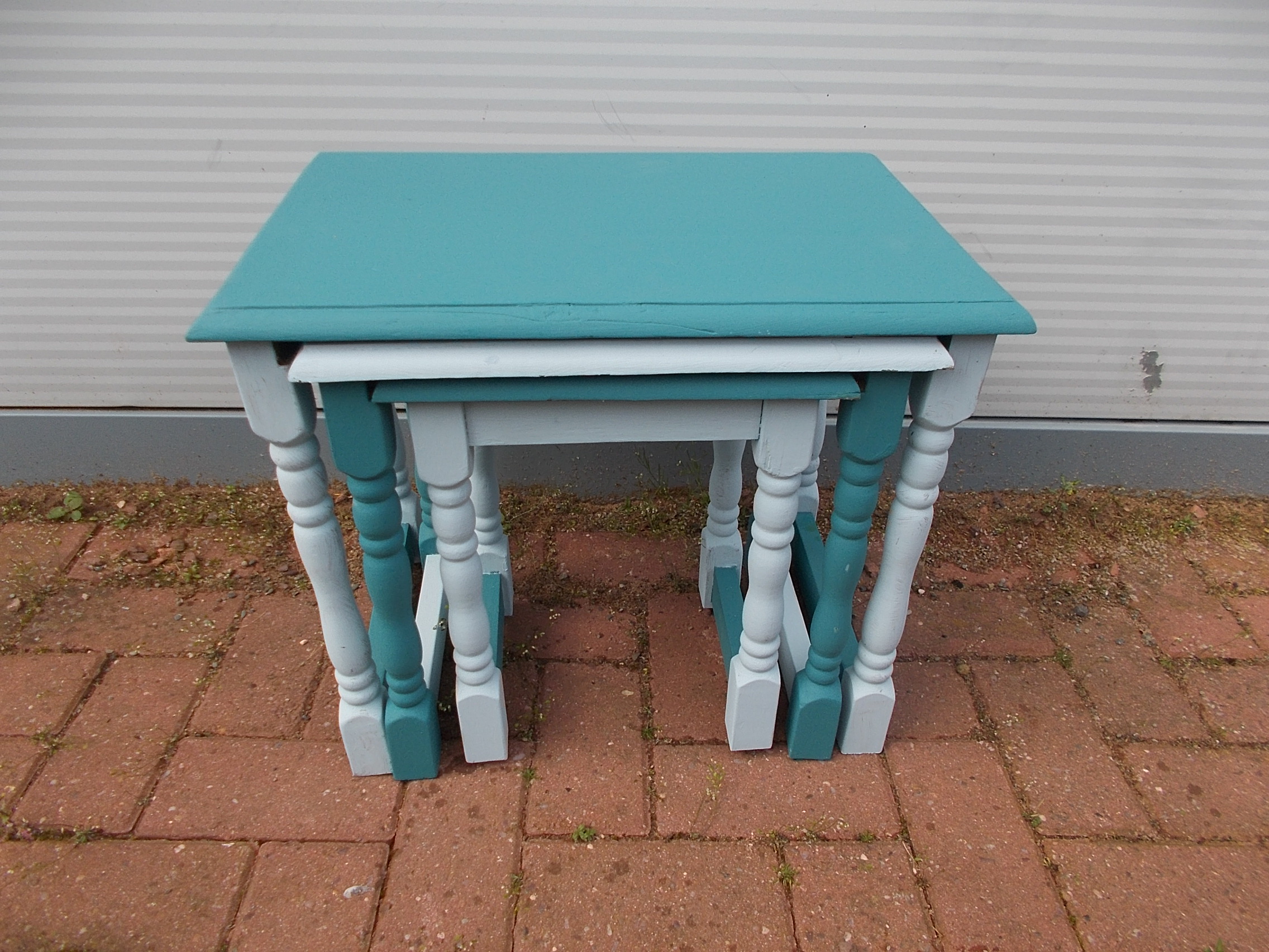 Upcycled Nest of Three Tables